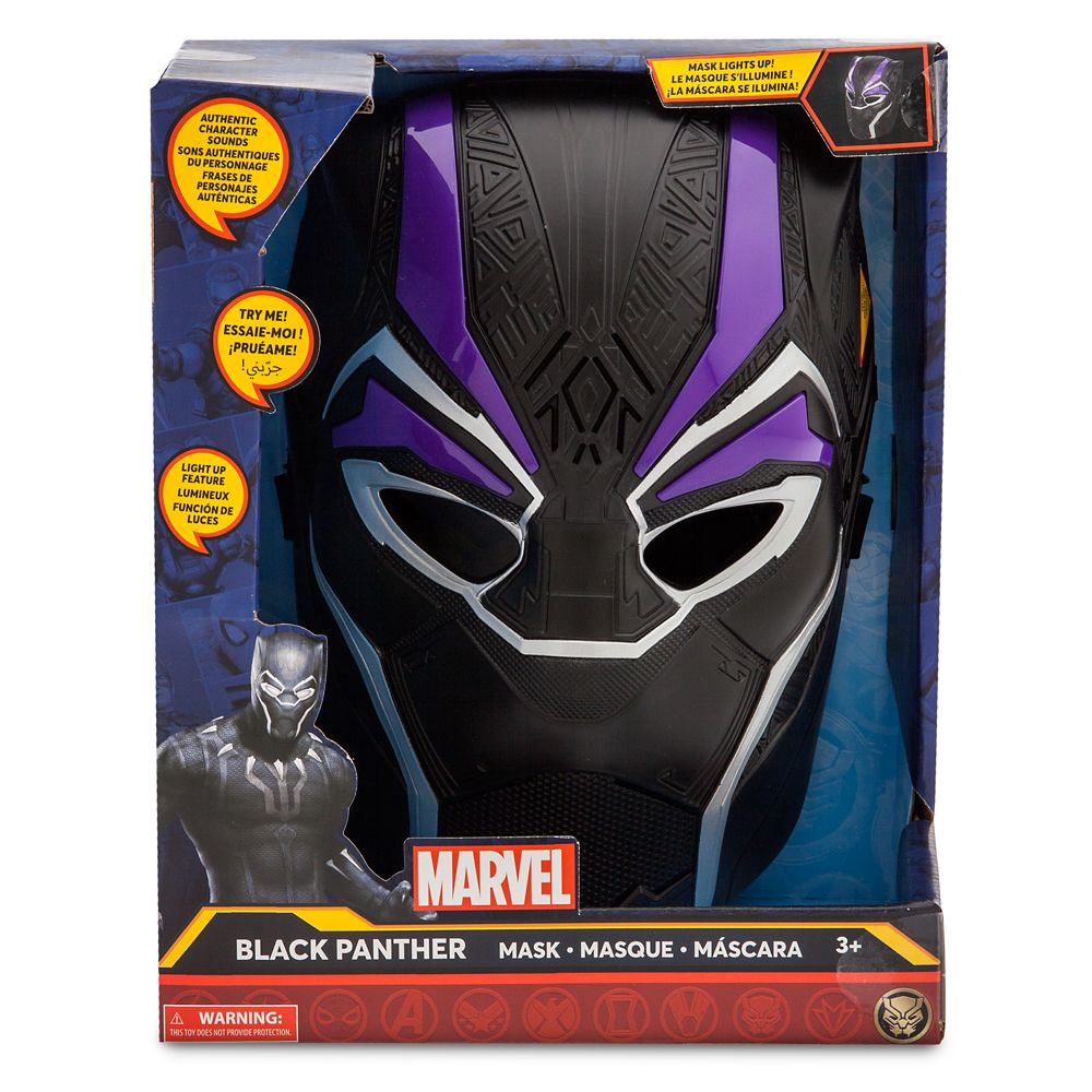 Black Panther Light-Up Mask with Sound for Kids
