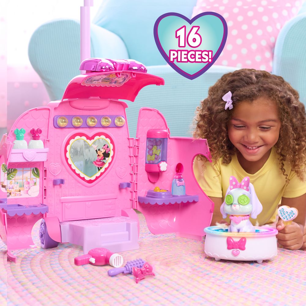 Minnie Mouse Groom and Go Pet Salon Playset &ndash; Minnie&rsquo;s Bow Toons
