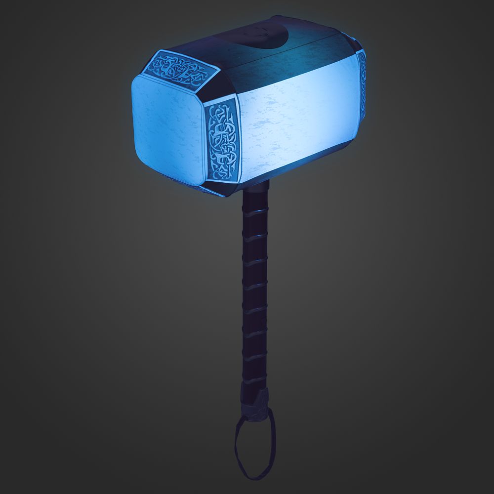 Thor Light-Up Inflatable Mjolnir Hammer with Sound Effects