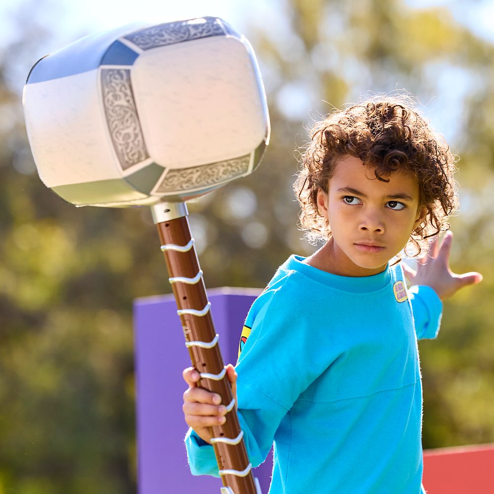 Thor Light-Up Inflatable Mjolnir Hammer with Sound Effects