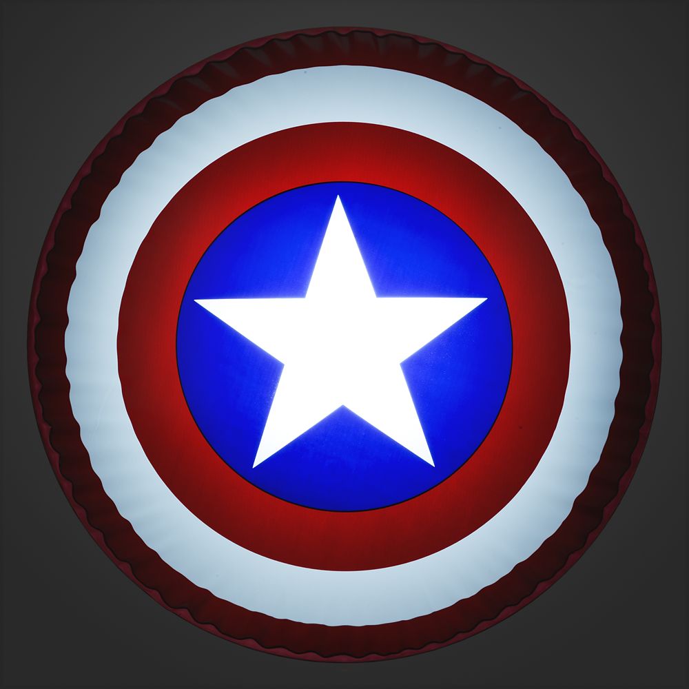 Captain America Light-Up Inflatable Shield with Sound Effects