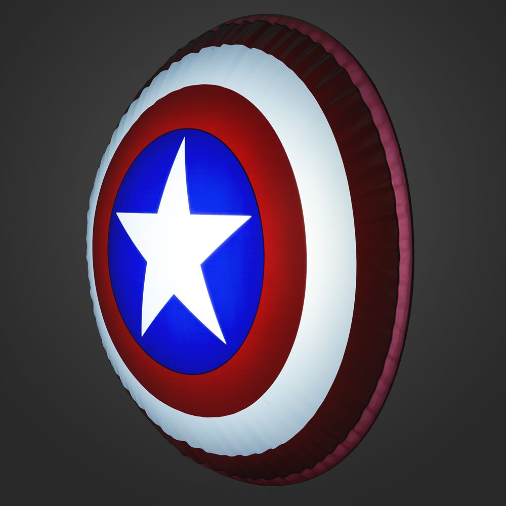 Captain America Light-Up Inflatable Shield with Sound Effects