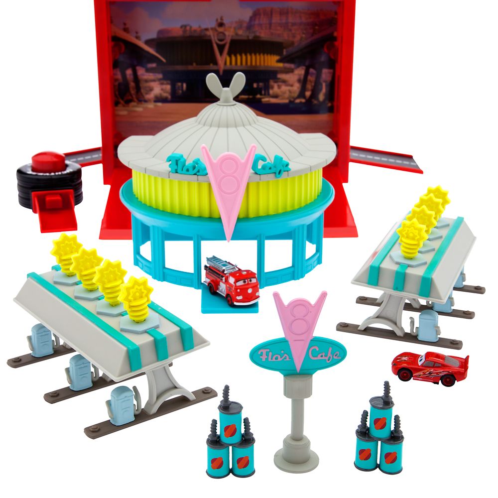 Flo's V8 Cafe On-the-Go Play Set – Cars | Disney Store