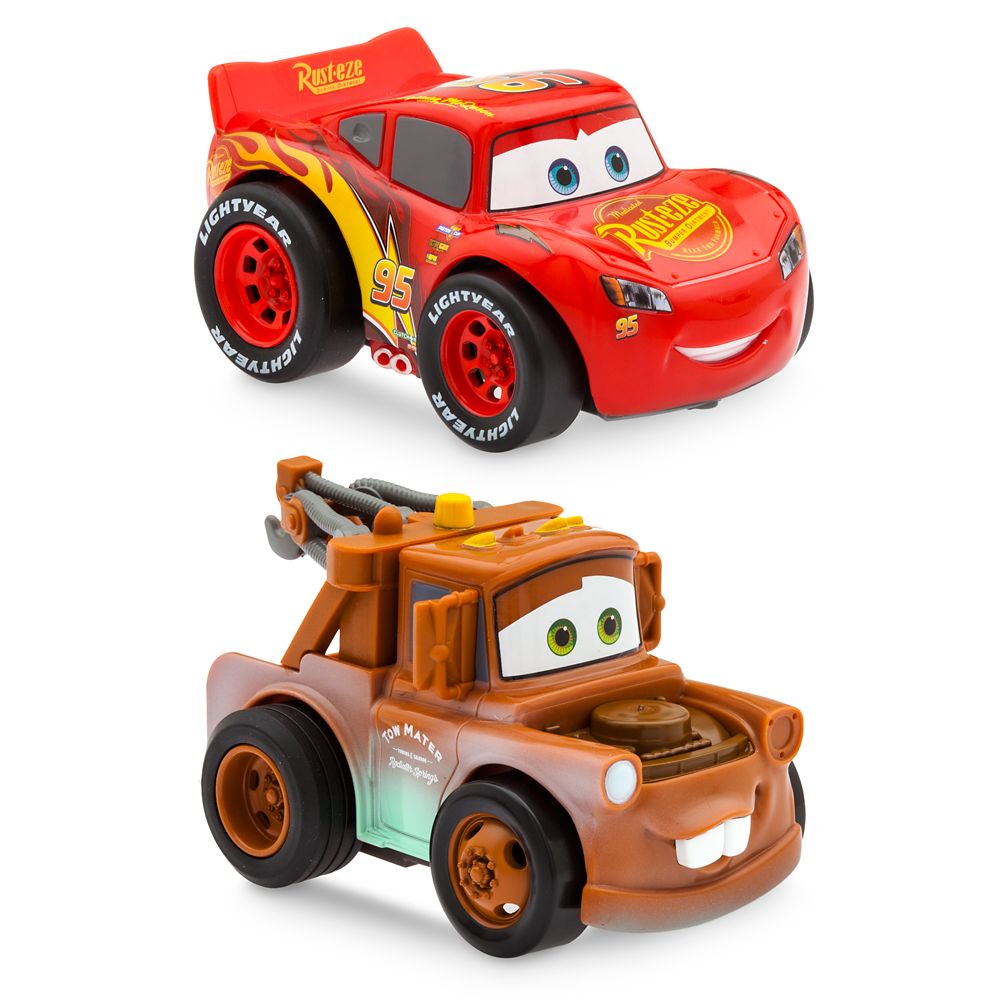 Lightning McQueen and Tow Mater Pullback Stunt Vehicles Set Cars Official shopDisney