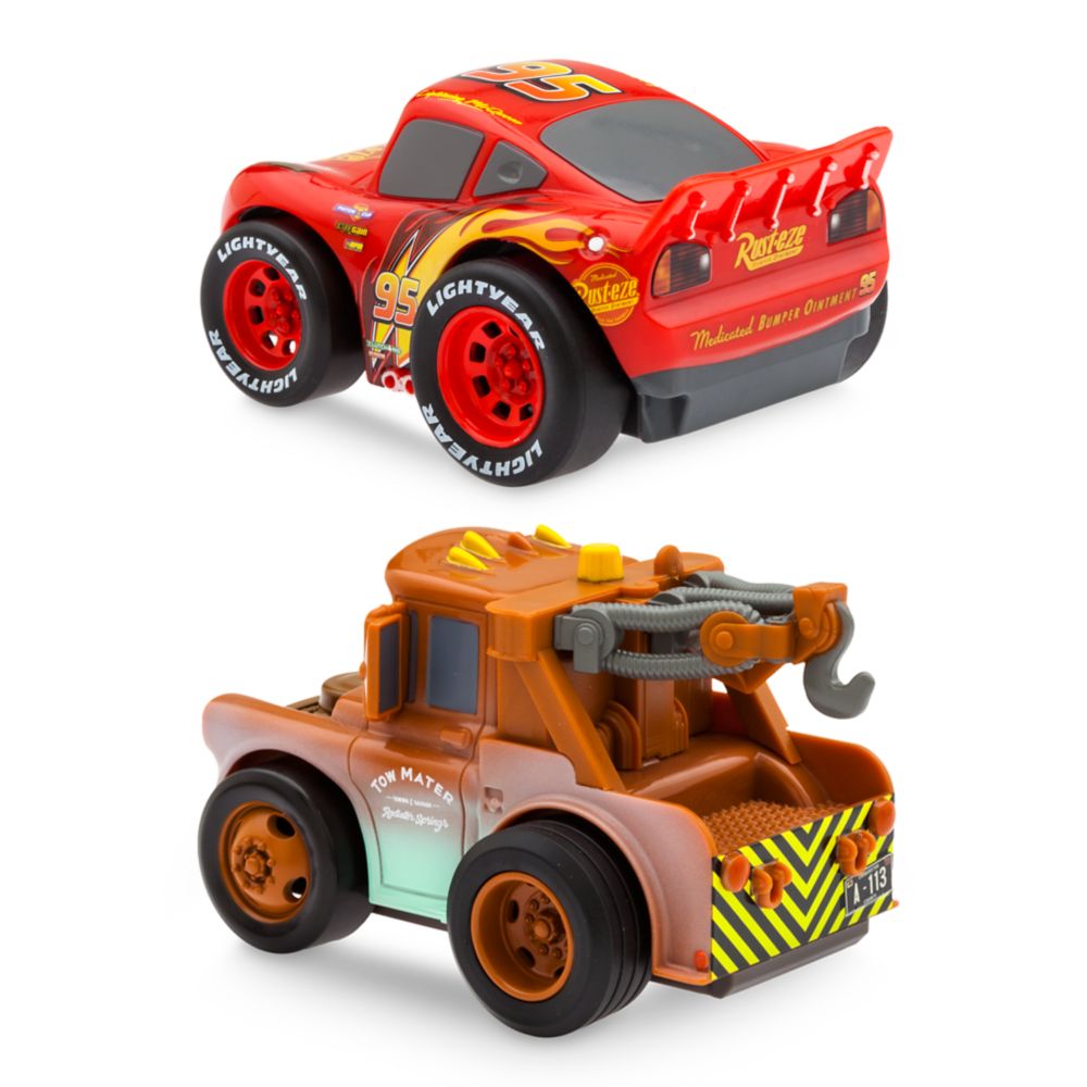 Lightning McQueen and Tow Mater Pullback Stunt Vehicles Set - Cars