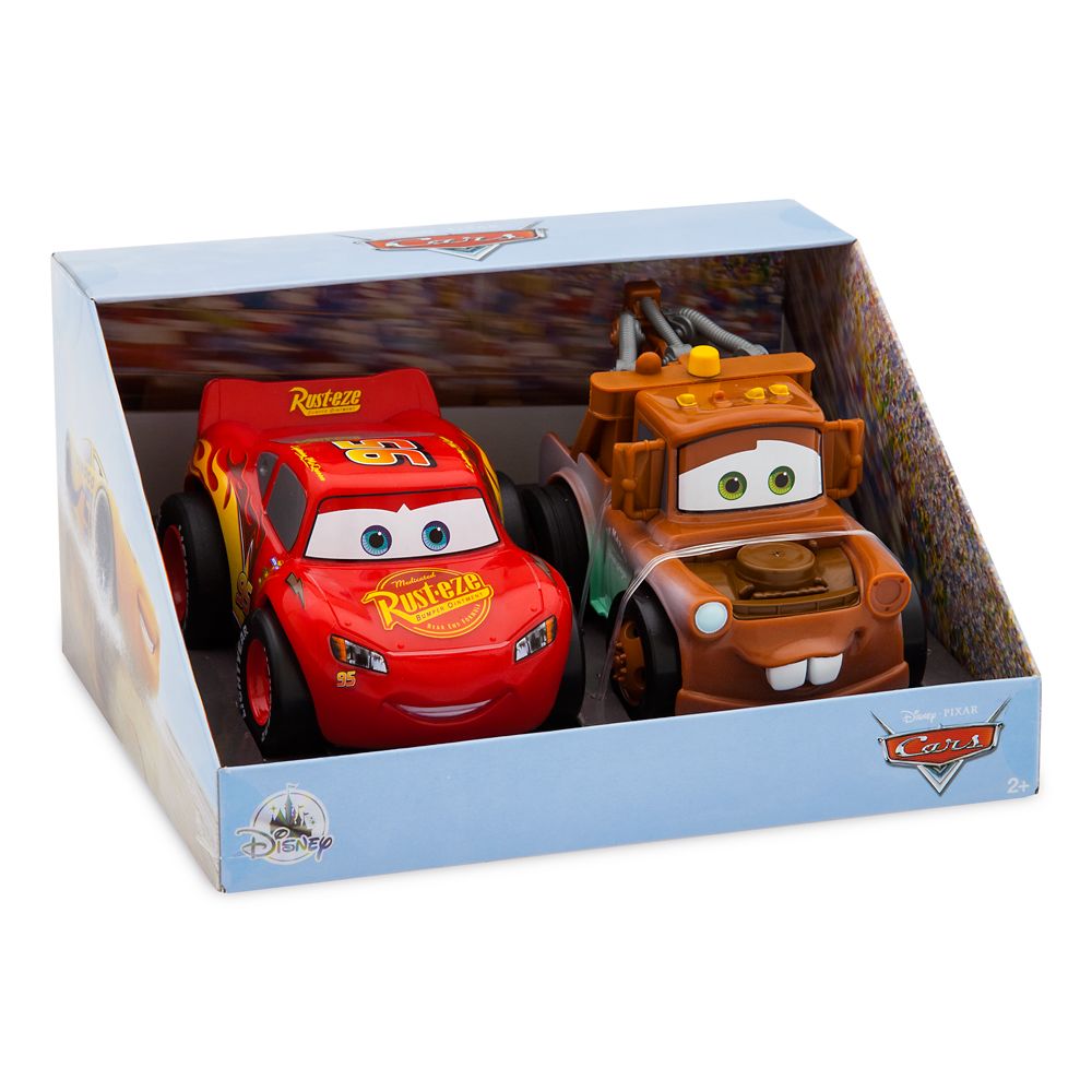 Lightning McQueen and Tow Mater Pullback Stunt Vehicles Set - Cars