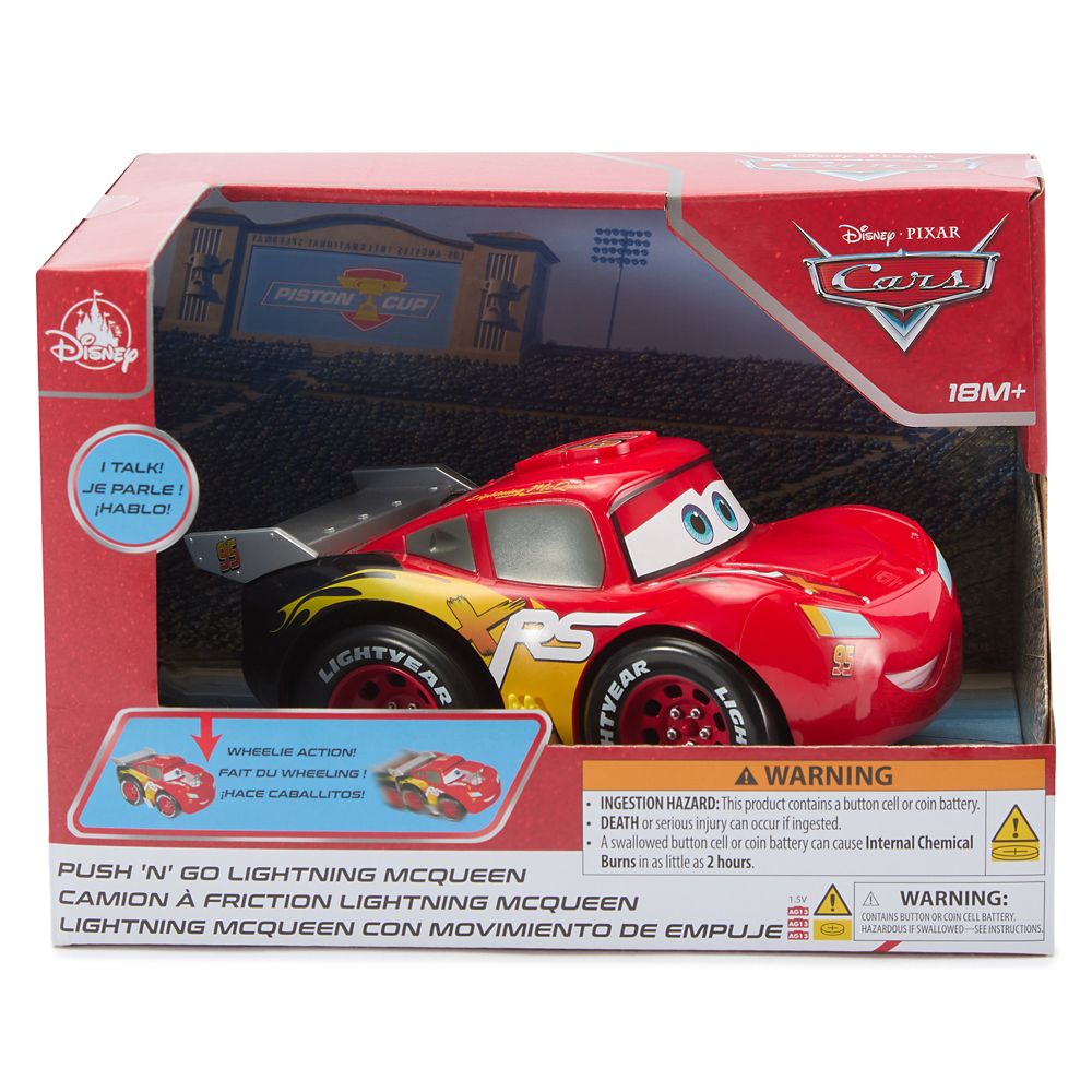 Lightning McQueen Push 'N' Go Talking Vehicle &ndash; Cars