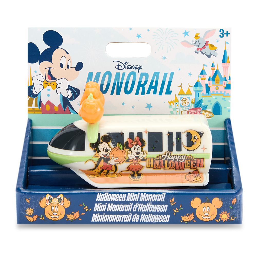 Mickey and Minnie Mouse Disney Parks Halloween Mini Monorail