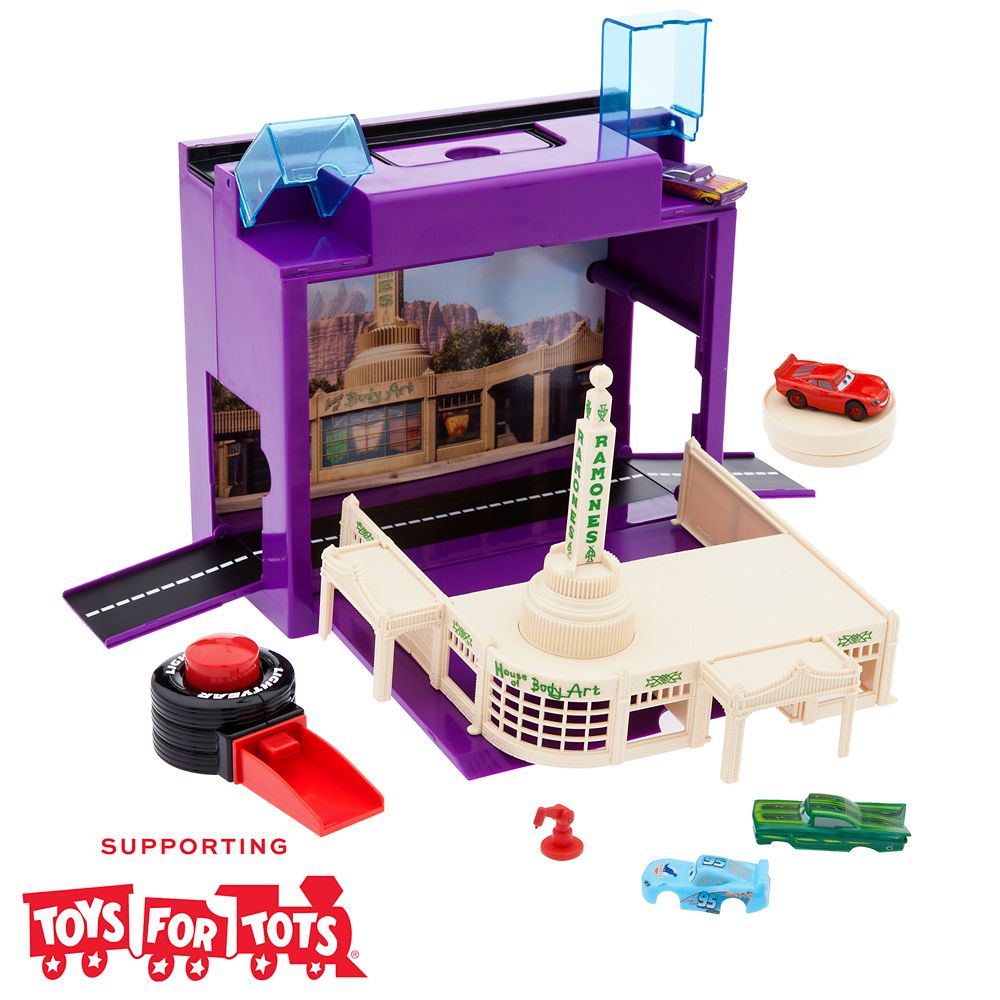 Ramone's Body Shop On-the-Go Play Set Cars Toys for Tots Donation Item Official shopDisney