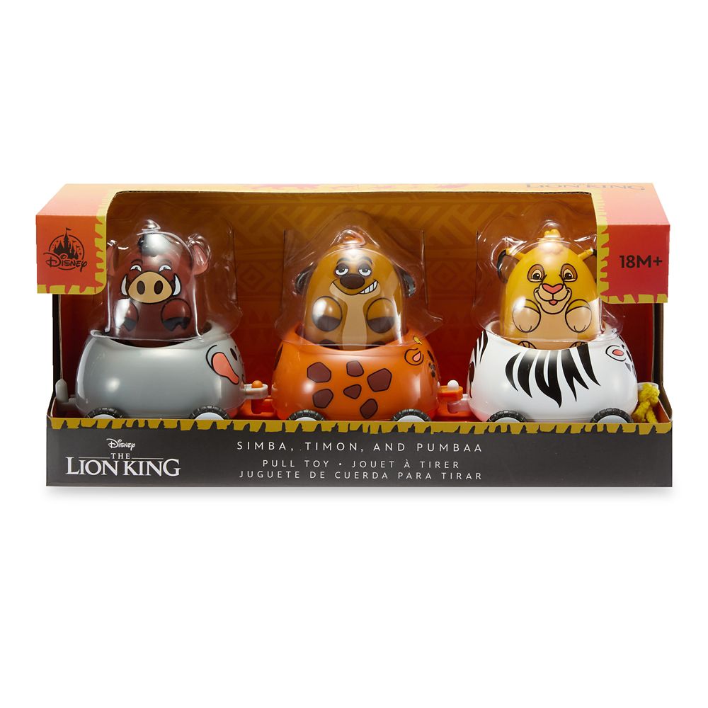 Simba, Timon and Pumbaa Pull Toy &ndash; Set of 3 &ndash; The Lion King