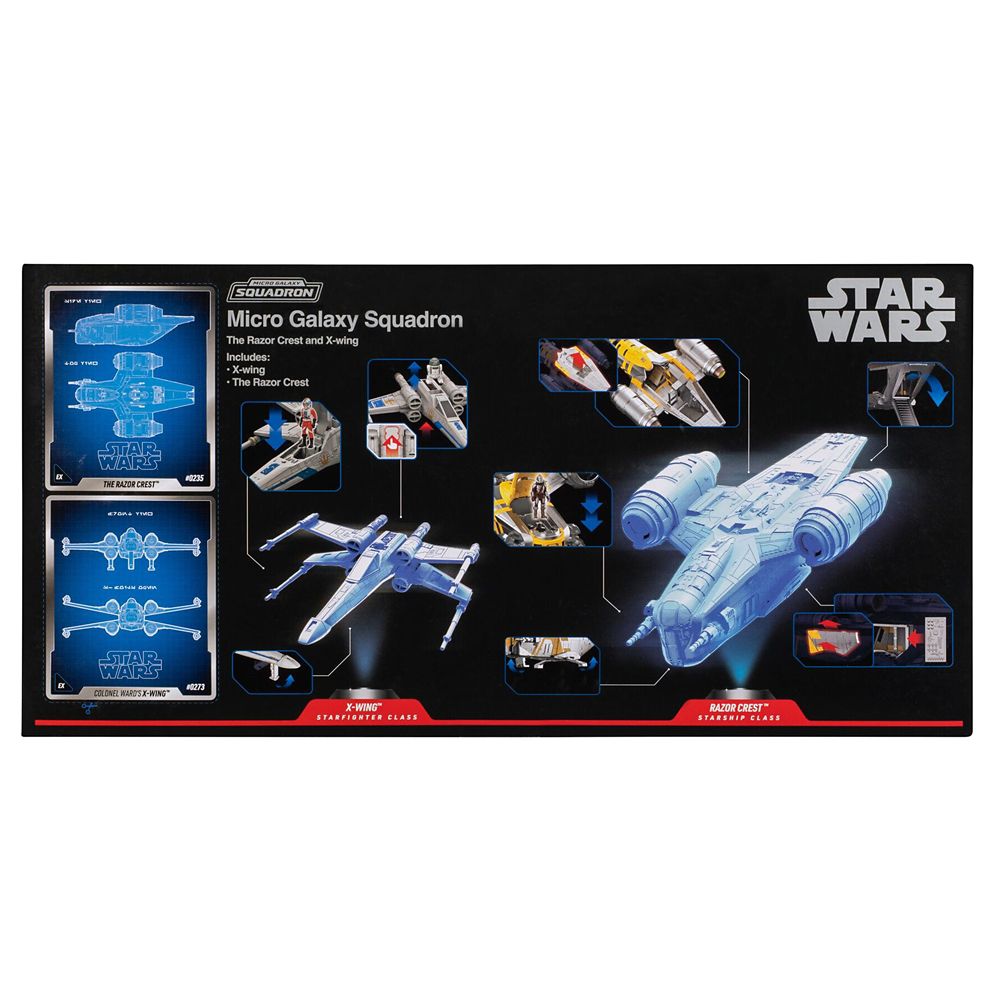 Star Wars The Razor Crest and X-Wing Set - Micro Galaxy Squadron