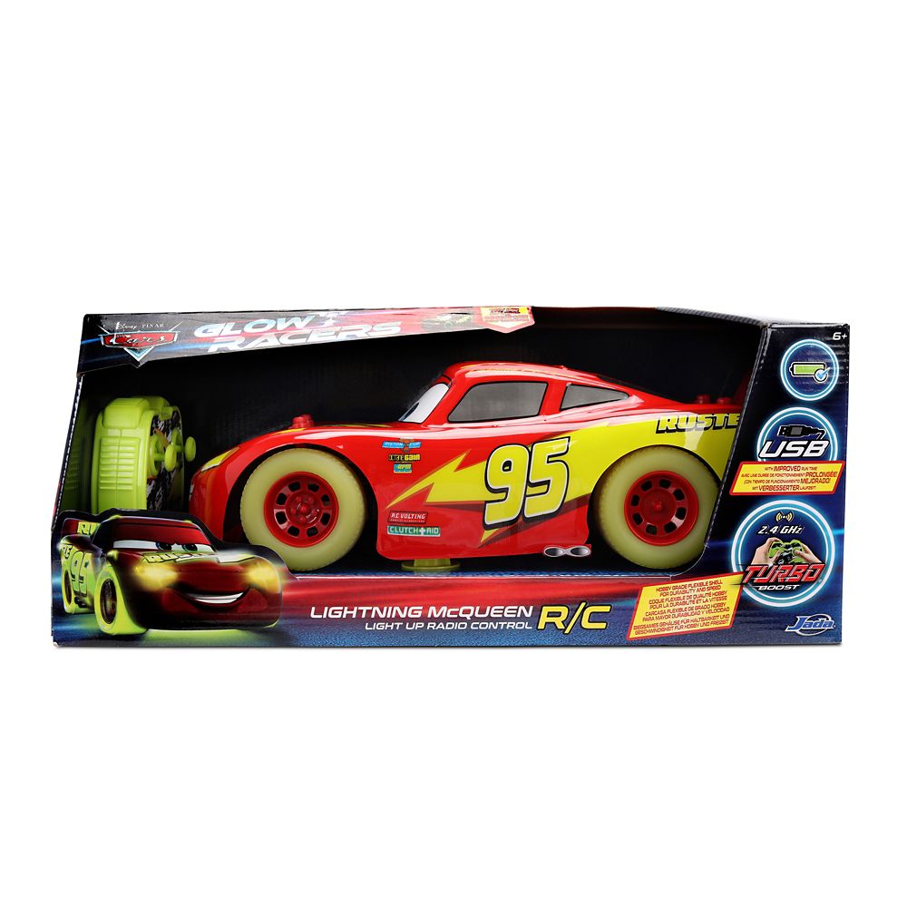 Lightning McQueen Glow Racers Light-Up Remote Control Vehicle &ndash; Cars