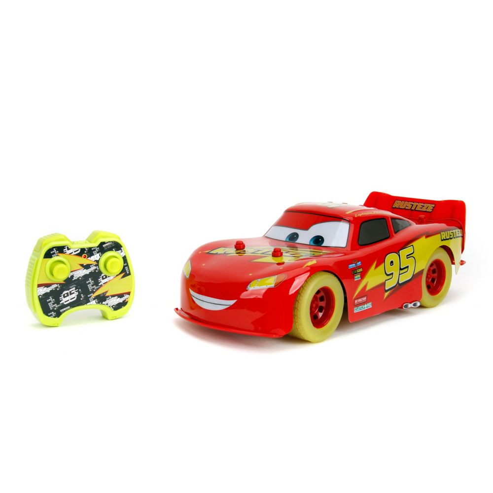 Lightning McQueen Glow Racers Light-Up Remote Control Vehicle &ndash; Cars