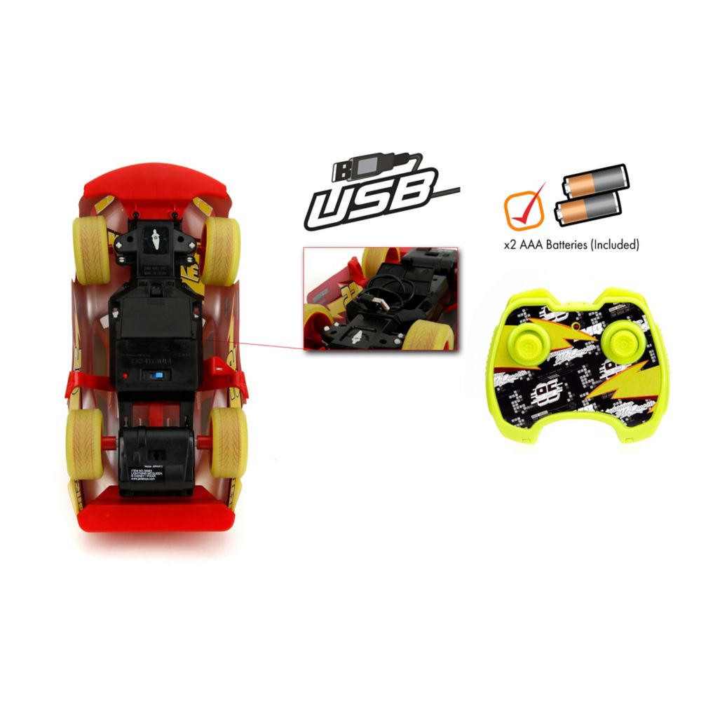 Lightning McQueen Glow Racers Light-Up Remote Control Vehicle &ndash; Cars