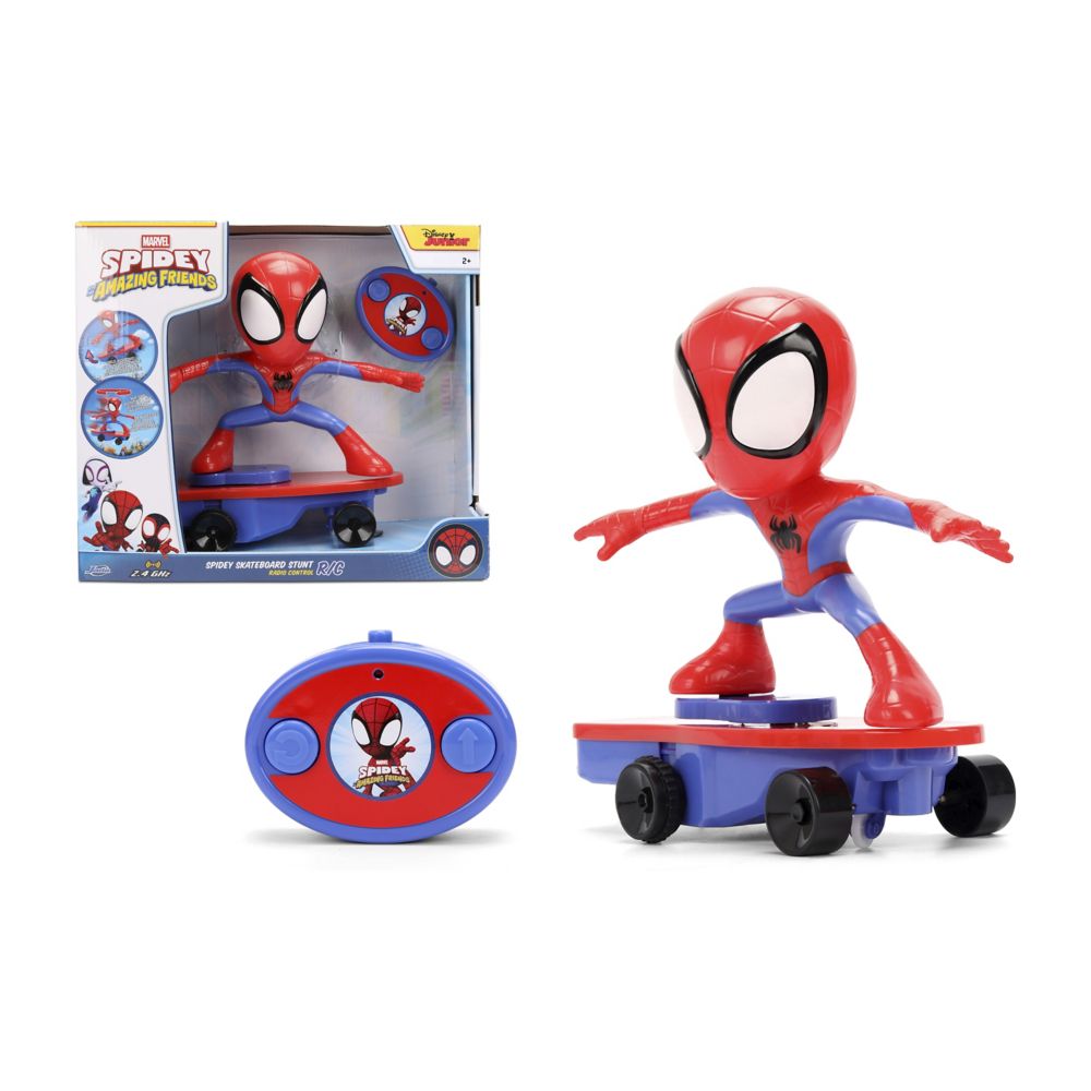 Spidey Skateboard Stunt RC Toy by Jada &ndash; Spidey and his Amazing Friends