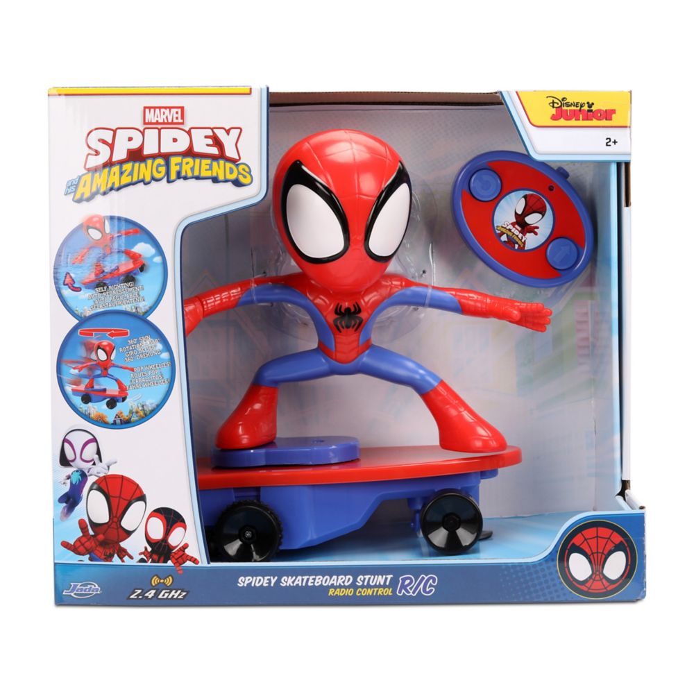 Spidey Skateboard Stunt RC Toy by Jada &ndash; Spidey and his Amazing Friends