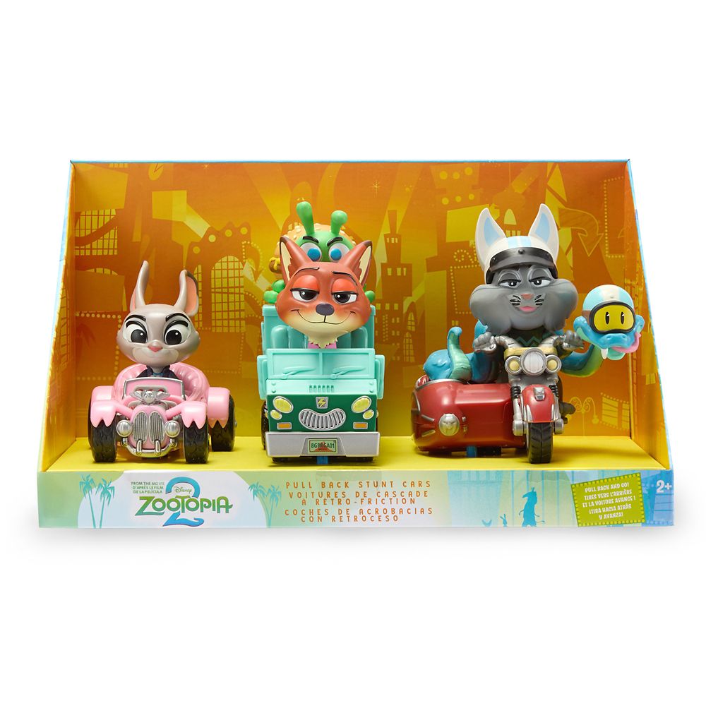 Zootopia 2 Pullback Stunt Vehicles Set