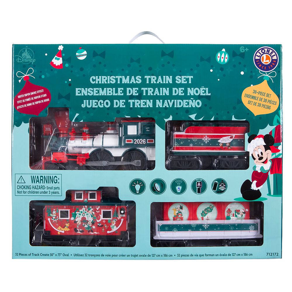 Mickey Mouse and Friends 2026 Christmas Train Set by Lionel