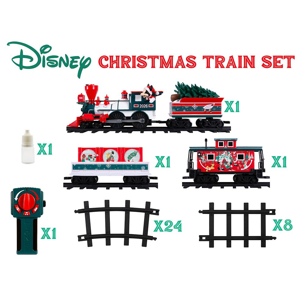 Mickey Mouse and Friends 2026 Christmas Train Set by Lionel