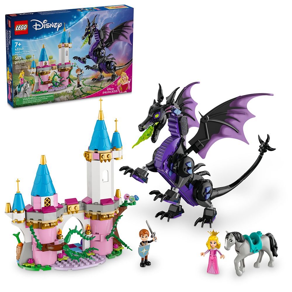 LEGO Maleficent's Dragon Form and Aurora's Castle 43240 Sleeping Beauty Official shopDisney