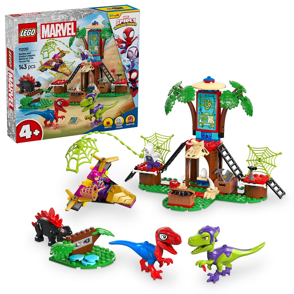 LEGO Spidey and Gobbys Raptor Battle at Tree House HQ 11200  Spidey and His Amazing Friends Official shopDisney