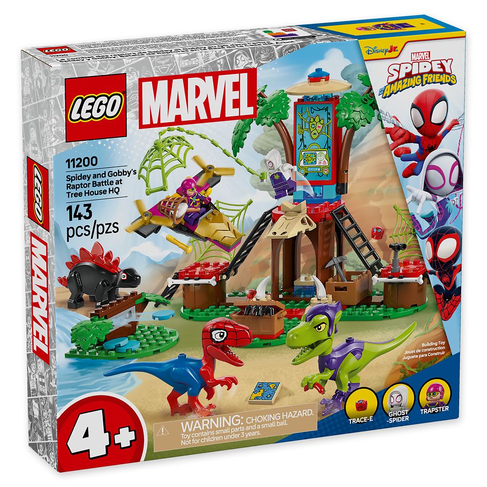 LEGO Spidey and Gobby's Raptor Battle at Tree House HQ 11200 - Spidey and His Amazing Friends