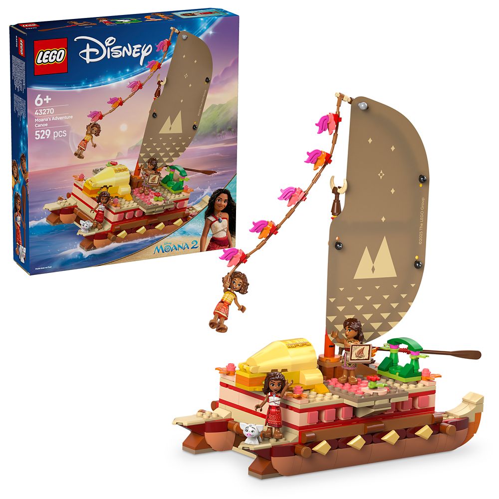 LEGO Moanas Adventure Canoe 43270  Moana 2 Official shopDisney