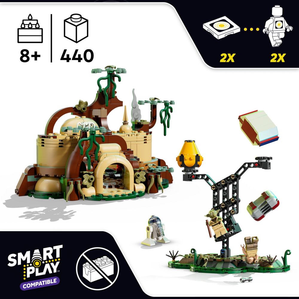 LEGO&reg; Yoda's Hut and Jedi Training 75422 &ndash; Star Wars SMART Play&trade;