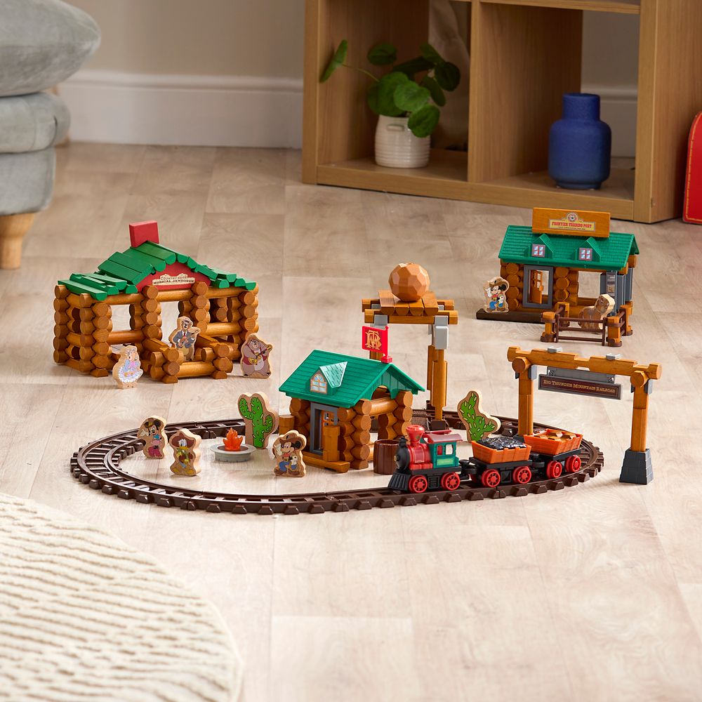 Mickey Mouse and Friends Big Thunder Mountain Railroad Lincoln LogsTM Building Set