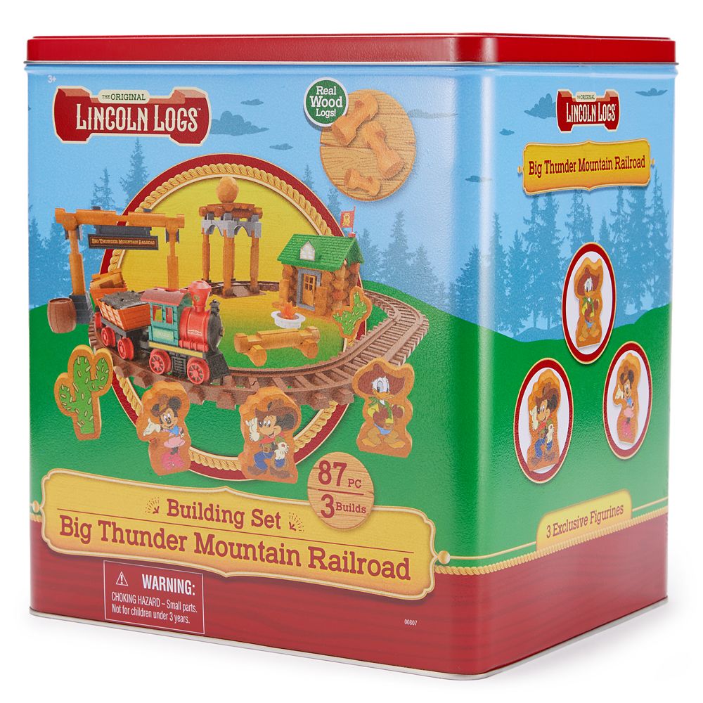 Mickey Mouse and Friends Big Thunder Mountain Railroad Lincoln LogsTM Building Set