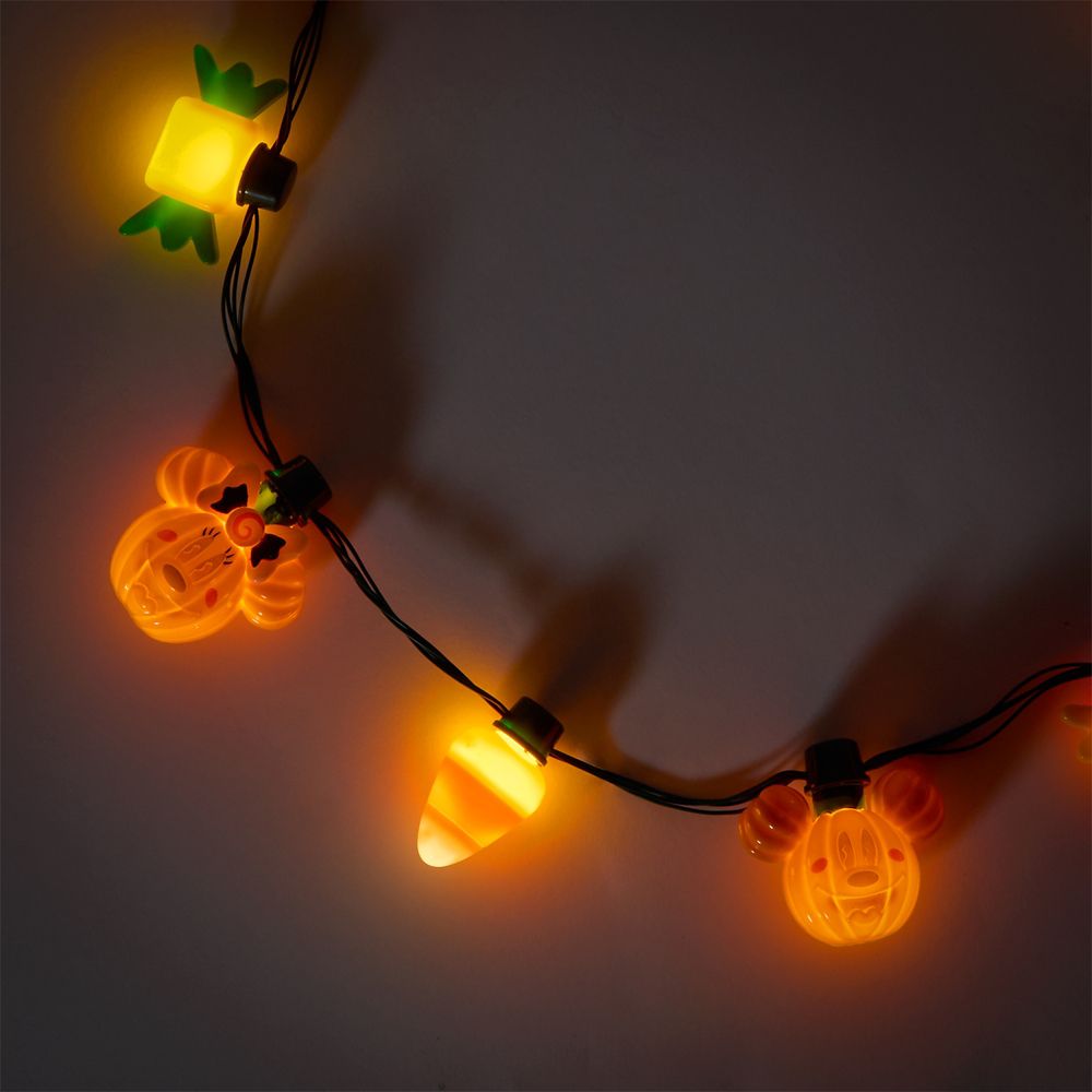 Mickey and Minnie Mouse Halloween Glow Necklace