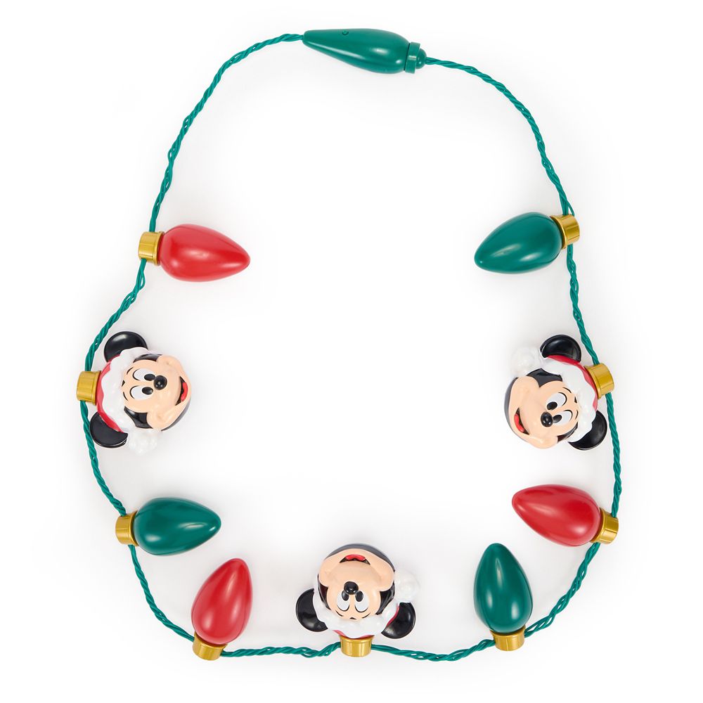 Mickey Mouse Holiday Light-Up Necklace