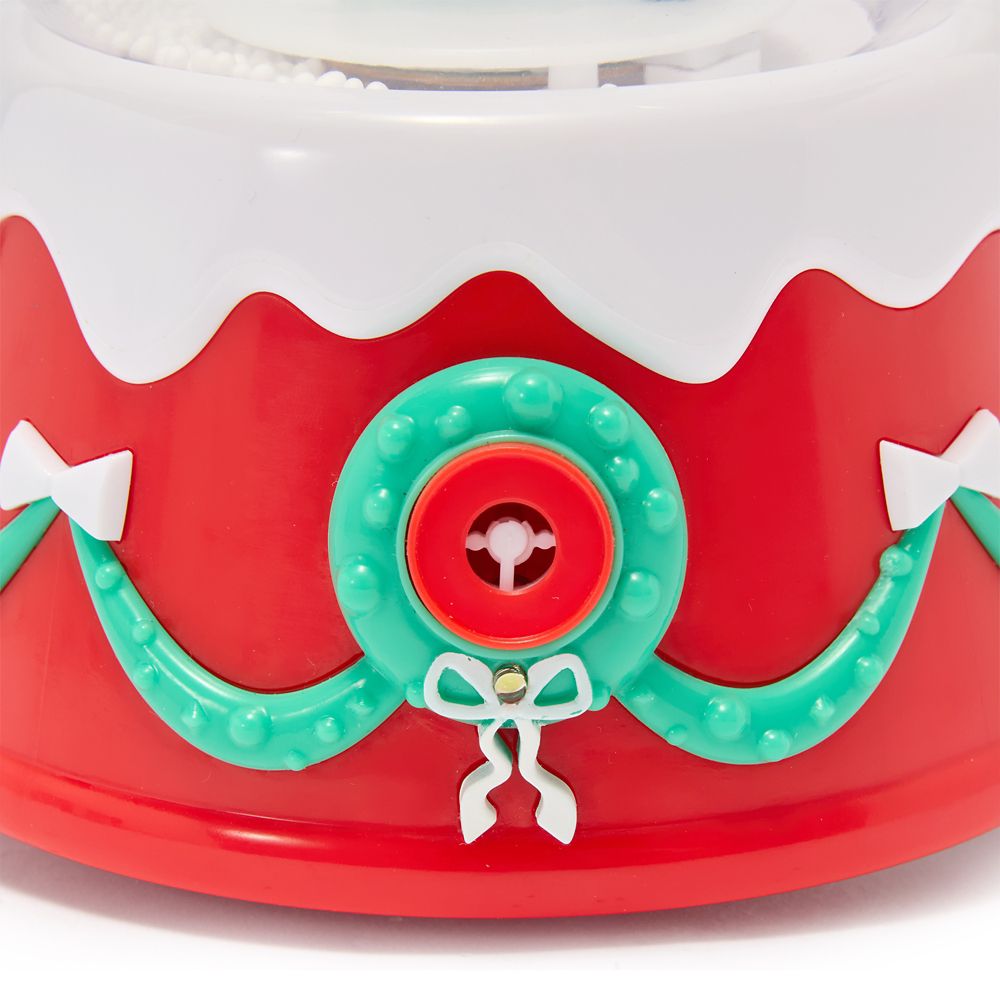Santa Mickey Mouse Light-Up and Sound Bubble Snowglobe with Strap