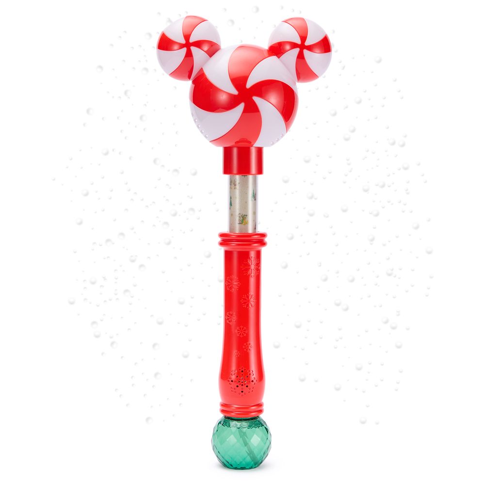 Mickey Mouse Icon Peppermint Swirl Holiday Scented Bubble Wand Official shopDisney