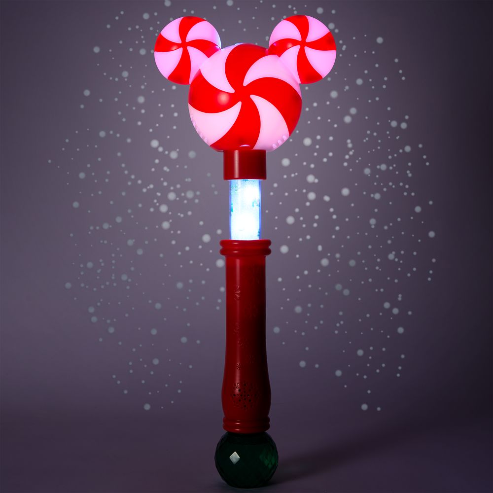Mickey Mouse Icon Peppermint Swirl Holiday Scented Bubble Wand