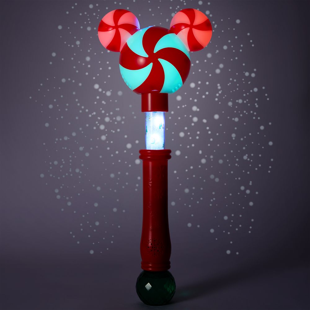 Mickey Mouse Icon Peppermint Swirl Holiday Scented Bubble Wand