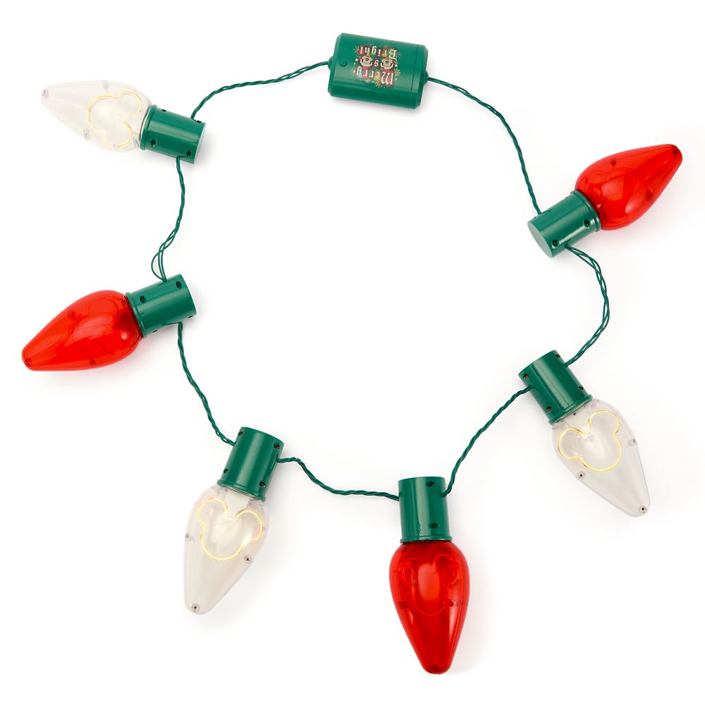 Mickey Mouse Icon Light-Up Holiday Glow Necklace