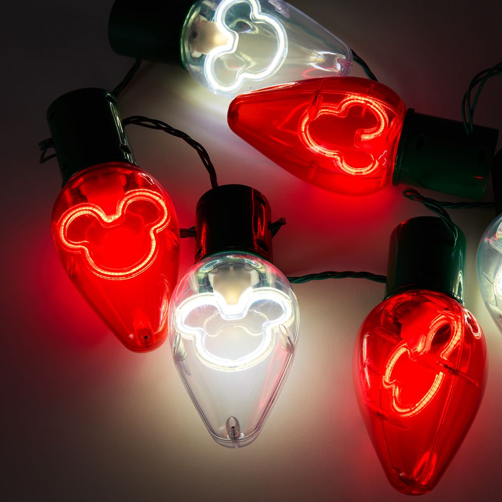 Mickey Mouse Icon Light-Up Holiday Glow Necklace