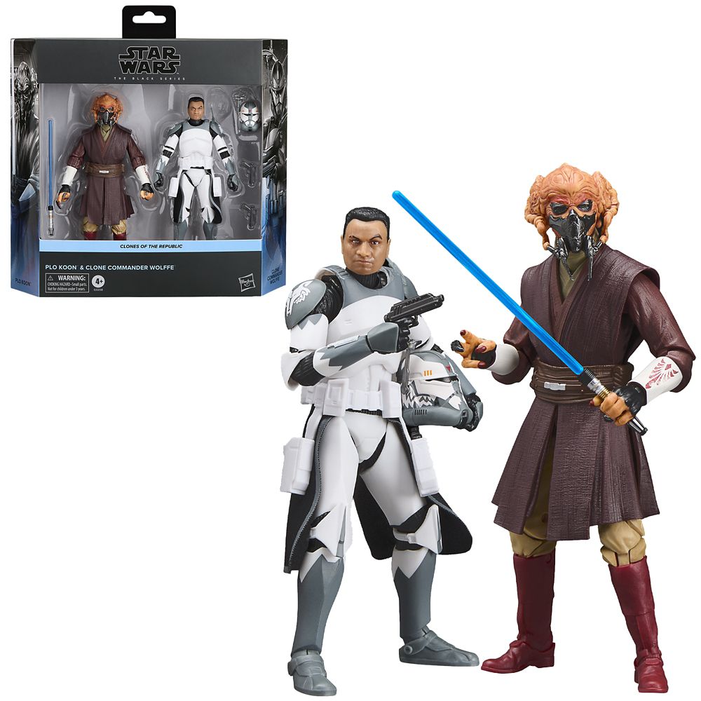 Plo Kloon & Commander Wolffe Action Figure Set - Star Wars The Black Series