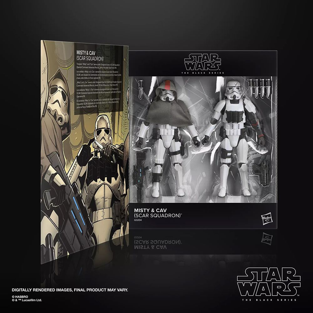 Misty & Cav (SCAR Squadron) Action Figure Set by Hasbro &ndash; Star Wars: The Black Series