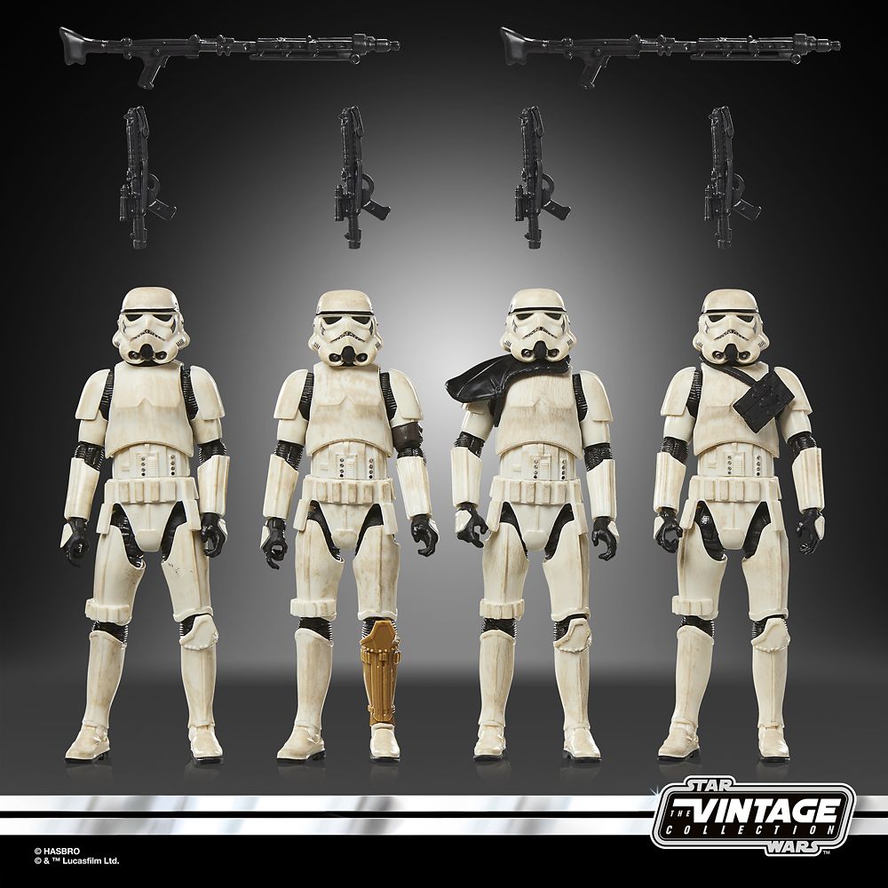 Star Wars: The Vintage Collection Imperial Remnant Stormtroopers Action Figure Set by Hasbro &ndash; The Mandalorian and Grogu