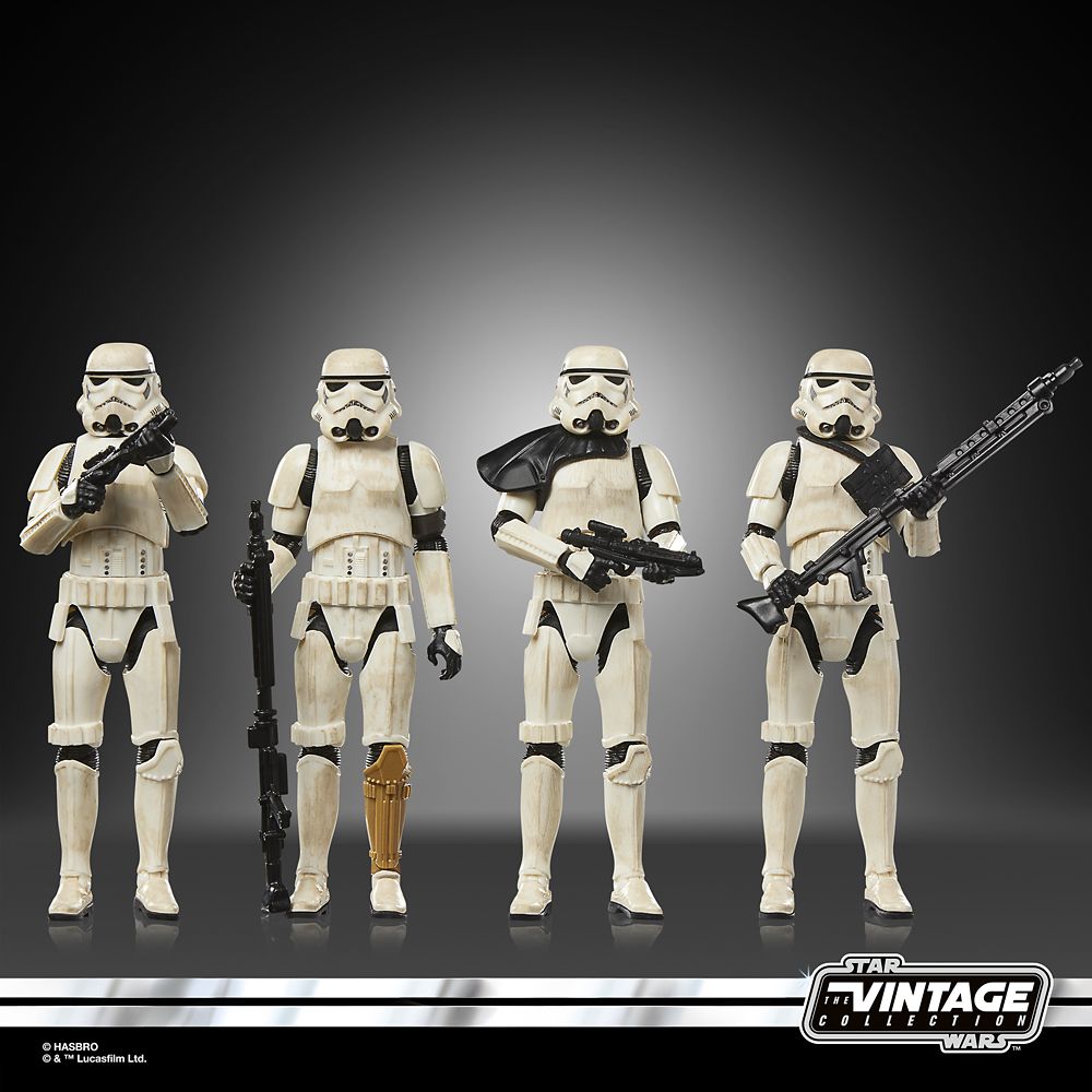 Star Wars: The Vintage Collection Imperial Remnant Stormtroopers Action Figure Set by Hasbro &ndash; The Mandalorian and Grogu