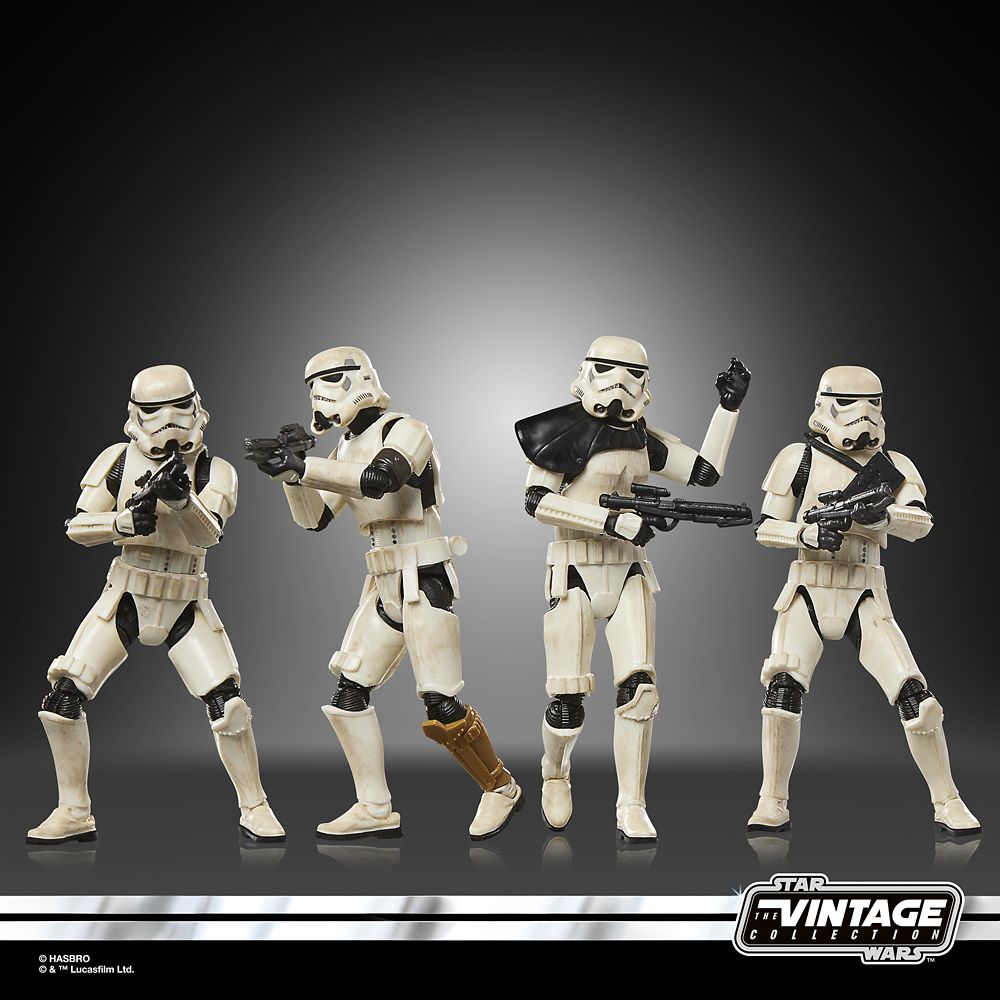 Star Wars: The Vintage Collection Imperial Remnant Stormtroopers Action Figure Set by Hasbro &ndash; The Mandalorian and Grogu