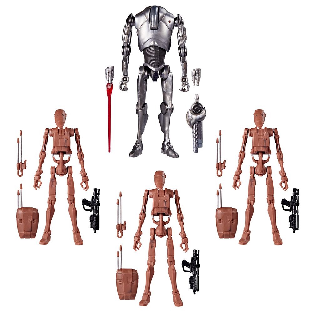 Star Wars: The Vintage Collection Super Battle Droid & Battle Droids Action Figure Set by Hasbro