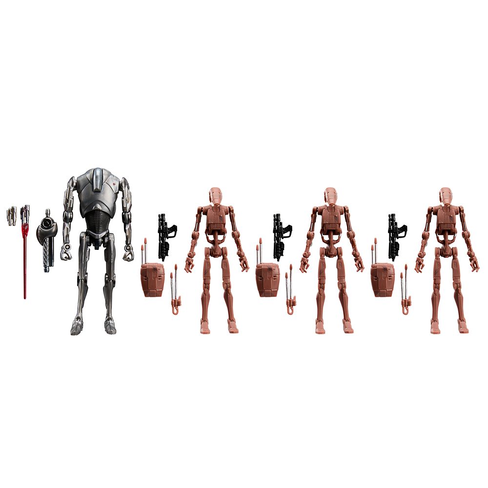 Star Wars: The Vintage Collection Super Battle Droid & Battle Droids Action Figure Set by Hasbro