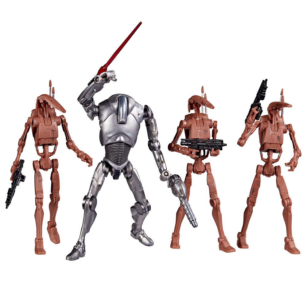 Star Wars: The Vintage Collection Super Battle Droid & Battle Droids Action Figure Set by Hasbro
