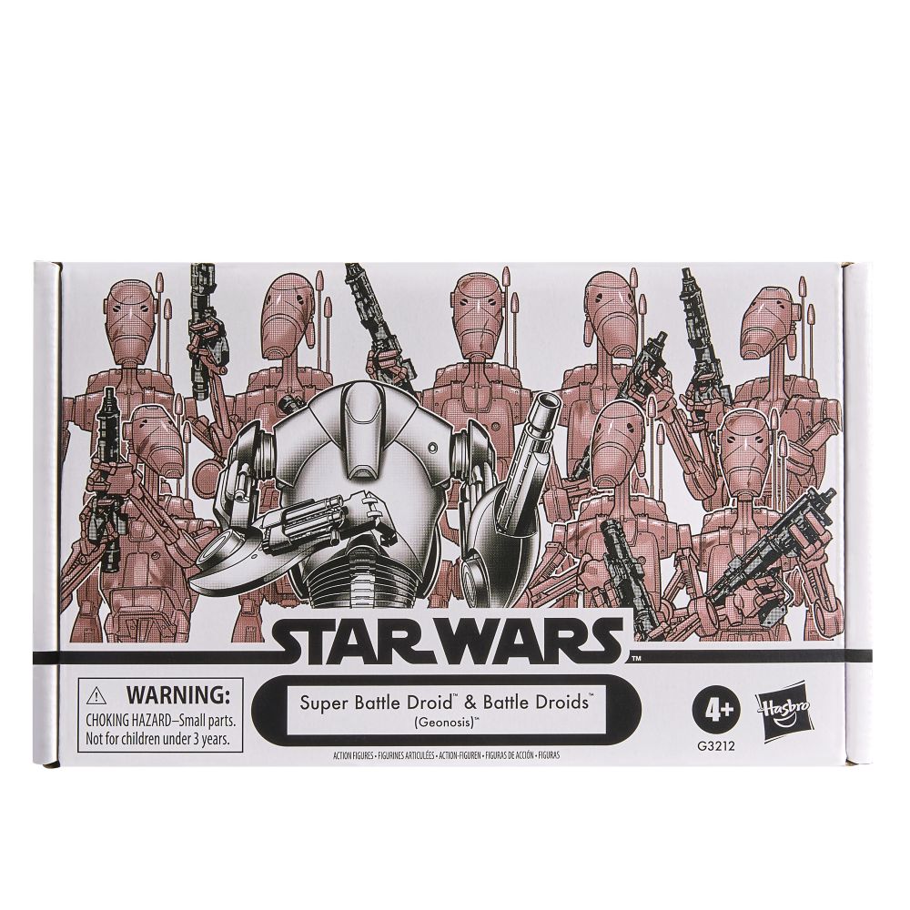 Star Wars: The Vintage Collection Super Battle Droid & Battle Droids Action Figure Set by Hasbro