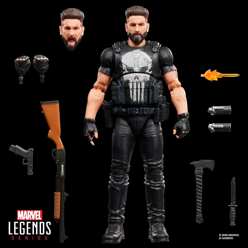 The Punisher Action Figure by Hasbro &ndash; Marvel Legends Series &ndash; 6''