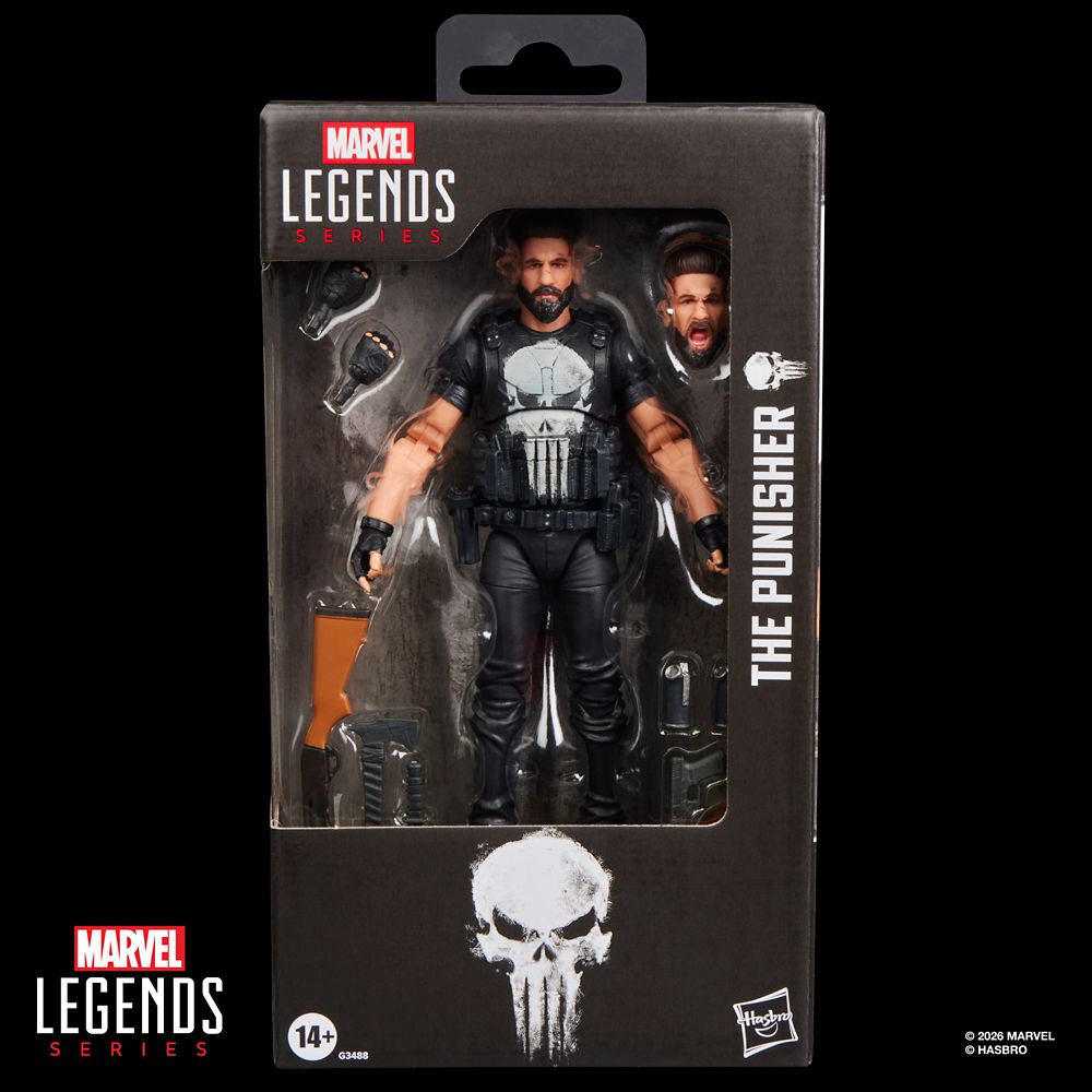 The Punisher Action Figure by Hasbro &ndash; Marvel Legends Series &ndash; 6''