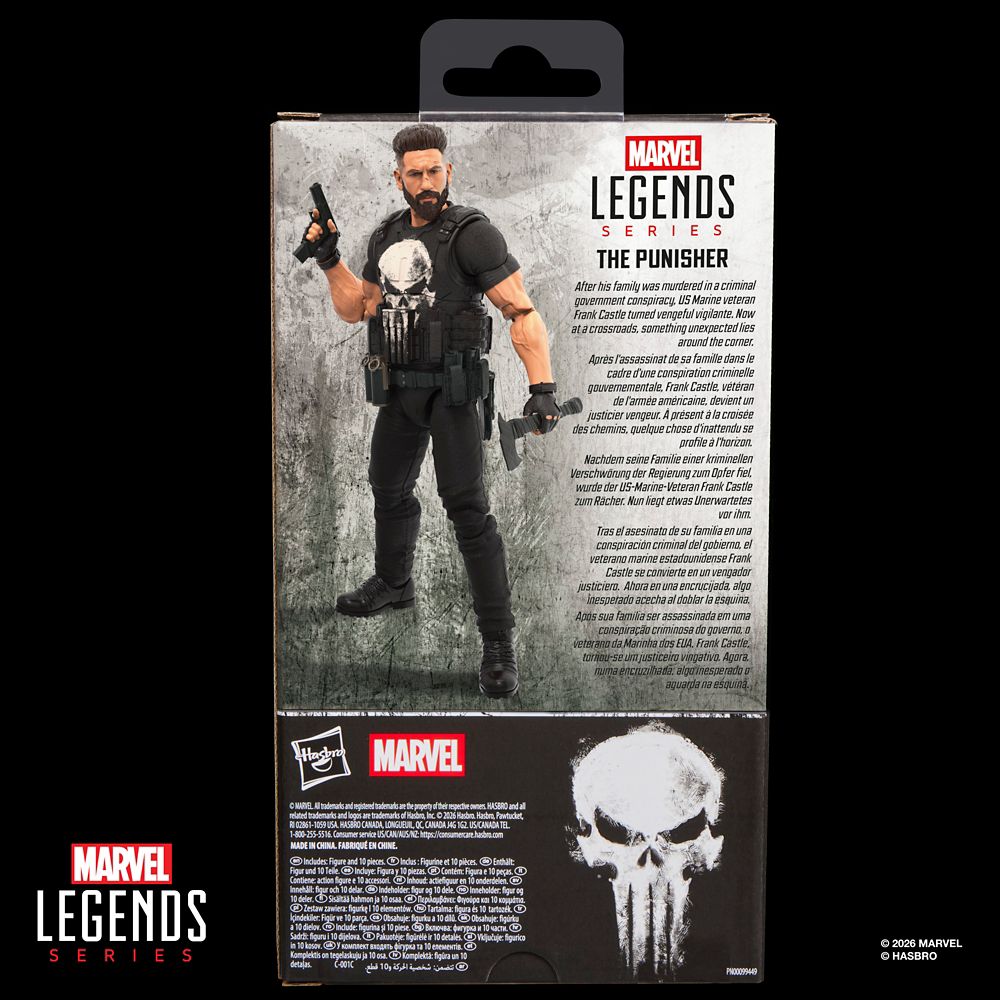 The Punisher Action Figure by Hasbro &ndash; Marvel Legends Series &ndash; 6''